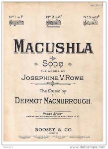 Macushla sheet music